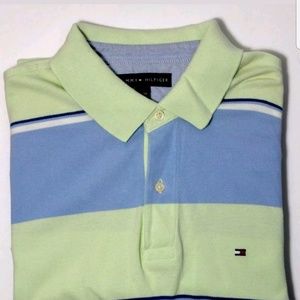 Tommy Hilfigir cotton striped rugby polo shirt  XL